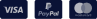 Visa, PayPal, Mastercard